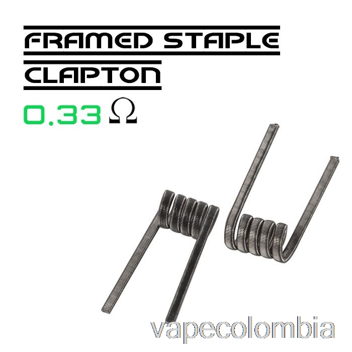 Kit Completo De Vapeo Wotofo Comp Wire - Bobinas Preconstruidas 0.33ohm Grapas Enmarcadas Clapton - Paquete De 10